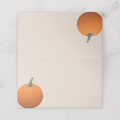 Carte De Placement Carte de Citrouille d'automne aquarelle (Extérieur déplié)