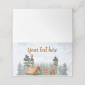 Carte De Placement Carte de la place de la forêt boisée du camping (Extérieur déplié)