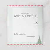 Carte De Placement Carte de la place du Mariage de Noël (Extérieur déplié)