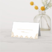 Carte De Placement Carte de lieu de mariage Gold Leaf (Devant)