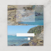 Carte De Placement Carte de lieu de mariage Rocky Beach (Extérieur déplié)
