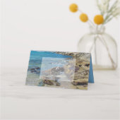Carte De Placement Carte de lieu de mariage Rocky Beach (Dos)
