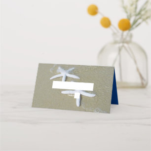 Carte De Placement Carte de lieu de mariage Starfish Beach