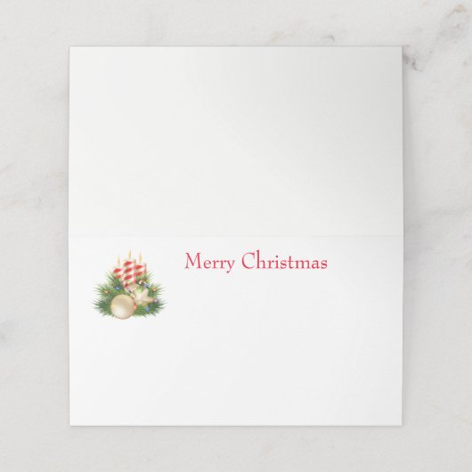 Carte De Placement Carte de lieu de nom (Extérieur déplié)