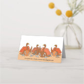 Carte De Placement Carte de lieu de rassemblement de Thanksgiving (Dos)