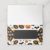 Carte De Placement Carte de lieu du nom d'Halloween (Extérieur déplié)