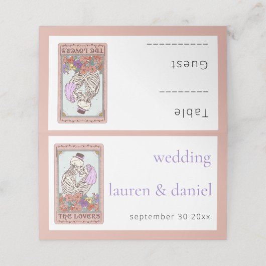 Carte De Placement Carte de lieu gothique pour amateurs de Tarot (Extérieur déplié)