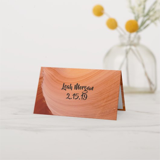 Carte De Placement Carte de lieu pour l'élégante collection du désert (Dos)