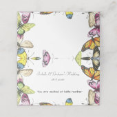 Carte De Placement Carte de lieu - Simple conception papillon (Extérieur déplié)