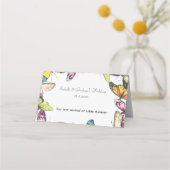 Carte De Placement Carte de lieu - Simple conception papillon (Devant)