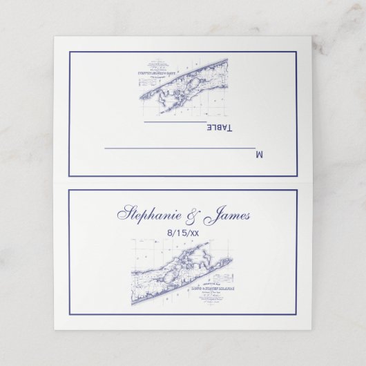 Carte De Placement Carte de Long Island The Hamptons (Extérieur déplié)