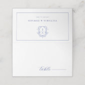 Carte De Placement Carte de Mariage de monographie de crête de régenc (Extérieur déplié)