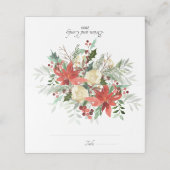 Carte De Placement Carte de Mariage de Noël pliée (Extérieur déplié)