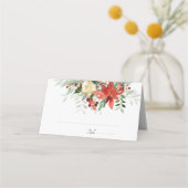 Carte De Placement Carte de Mariage de Noël pliée (Devant)