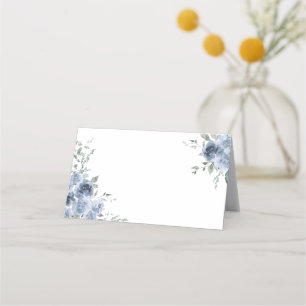Carte De Placement Carte de Mariage Dusty Blue Rose