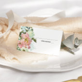 Carte De Placement Carte de Mariage florale Eggshell et Blush
