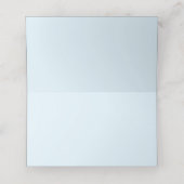 Carte De Placement Carte de Mariage Icy Blue moderne pliée (Intérieur déplié)