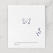 Carte De Placement Carte de Mariage marine classique océanique nautiq (Extérieur déplié)