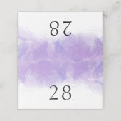 Carte De Placement Carte de Mariage pliée violet moderne (Extérieur déplié)