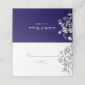Carte De Placement Carte de Mariage Royal Blue (Extérieur déplié)