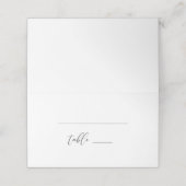 Carte De Placement Carte de Mariage Rustique moderne pliée (Extérieur déplié)