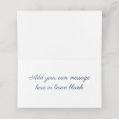 Carte De Placement Carte de nom pliée - Floral feuillage lilas 2 (Intérieur déplié)