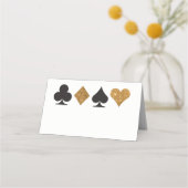 Carte De Placement Carte de Parties scintillant de Las Vegas Gold Fau (Devant)