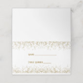 Carte De Placement Carte de Parties scintillant Gold Sparkle (Extérieur déplié)