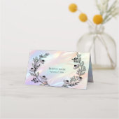 Carte De Placement Carte de place de fleurs minimale (Dos)