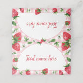 Carte De Placement Carte de place de la tente de fraise Berry Sweet (Extérieur déplié)