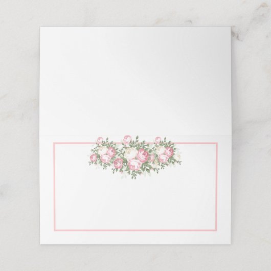 Carte De Placement Carte de place de nom plié (Extérieur déplié)