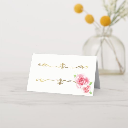 Carte De Placement Carte de place de nom plié (Devant)