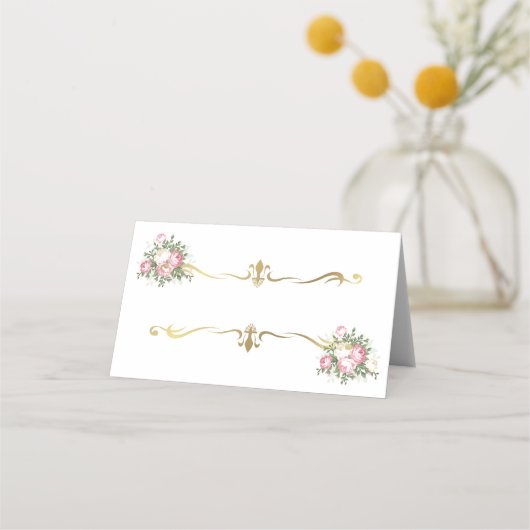 Carte De Placement Carte de place de nom plié (Devant)