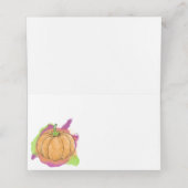 Carte De Placement Carte de place de table citrouille ou carte d'esco (Intérieur déplié)