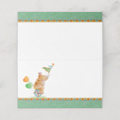 Carte De Placement Carte de place du baby shower d'art de l'aquarelle (Extérieur déplié)