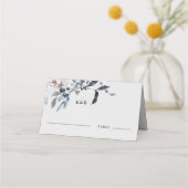 Carte De Placement Carte de place du Mariage Floral Frosty Winter (Devant)