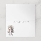 Carte De Placement Carte de place du nom plié du mariage (Extérieur déplié)