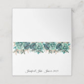 Carte De Placement Carte de place du nom plié du mariage (Extérieur déplié)