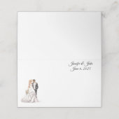 Carte De Placement Carte de place du nom plié du mariage (Extérieur déplié)