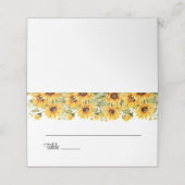 Carte De Placement Carte de place du nom plié du mariage (Extérieur déplié)