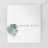 Carte De Placement Carte de place du nom plié du mariage (Extérieur déplié)