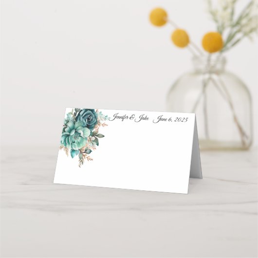 Carte De Placement Carte de place du nom plié du mariage (Devant)