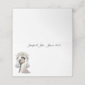 Carte De Placement Carte de place du nom plié du mariage (Extérieur déplié)