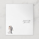 Carte De Placement Carte de place du nom plié du mariage (Extérieur déplié)