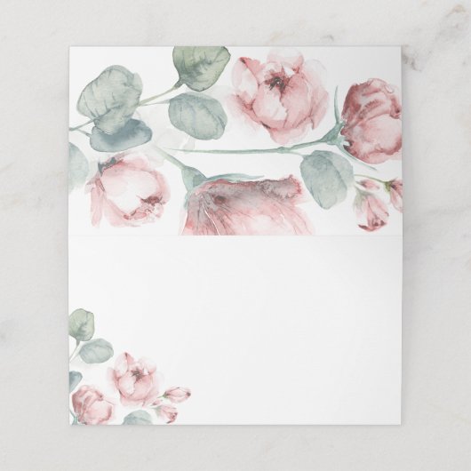 Carte De Placement Carte de place Dusty Rose Mariage (Extérieur déplié)
