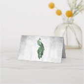 Carte De Placement Carte de place Emerald Green Peacock (Dos)
