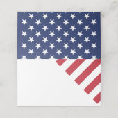 Carte De Placement Carte de place Patriotique Mariage plié (Extérieur déplié)