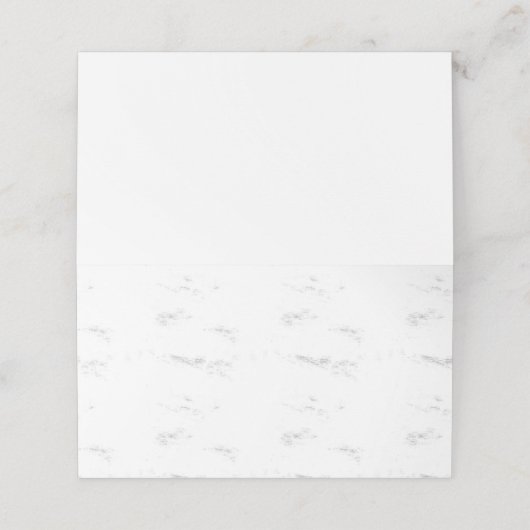 Carte De Placement Carte de place pliée (Extérieur déplié)