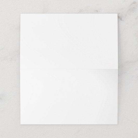 Carte De Placement Carte de place pliée (Extérieur déplié)