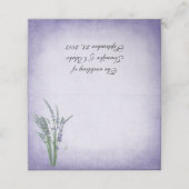 Carte De Placement Carte de place pliée en Mariage de lavande anglais (Extérieur déplié)